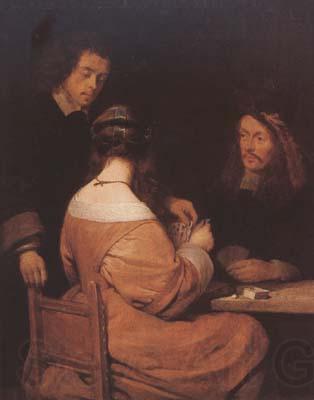 TERBORCH, Gerard The Card-Players (mk08) Spain oil painting art
